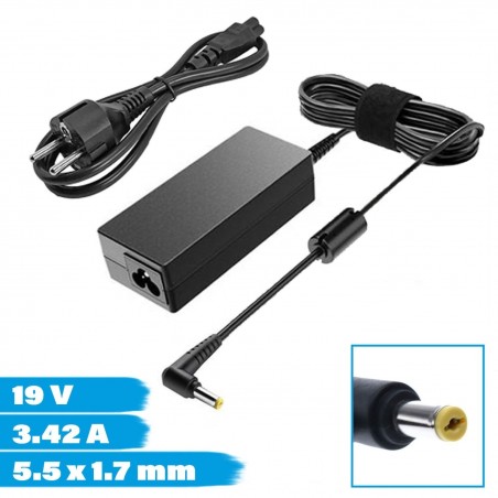 CARGADOR PARA PORTÁTIL ACER ADP-40KD ADP-40PH BB ADS-65AL-19-3 DA-40A19