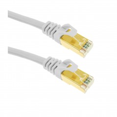 Cable de Red RJ45 LSZH (libre de halógeno) Cat7 600 Mhz S/FTP PIMF AWG26, 10 Gigabit/s. 2 Metros