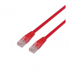 Cable de red RJ45 Cat6 UTP Cobre Rojo 0.5 Metros