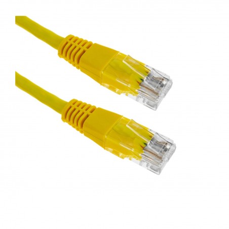 Cable de red RJ45 Cat6 UTP Cobre amarillo 1 Metros