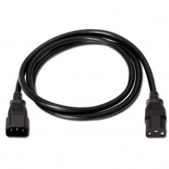 Cable prolongador PC IEC-320 C13/C14  1,5 Metros NEGRO